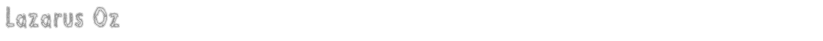 Lazarus Oz font preview